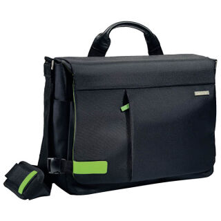 LEITZ Laptoptasche Complete 15,6 Zoll Messenger Smart Traveller Kunstfaser schwarz 60190095 bis 39,6 cm (15,6 Zoll)