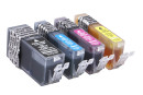 dots  schwarz, cyan, magenta, gelb Druckerpatronen kompatibel zu Canon PGI-520 BK, CLI-521 C/M/Y, 4er-Set