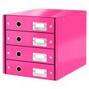 LEITZ Schubladenbox Click & Store  pink 60490023, DIN...