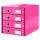 LEITZ Schubladenbox Click & Store  pink 60490023, DIN A4 mit 4 Schubladen, 1 St.