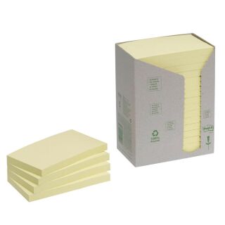 Post-it® Recycling Notes Haftnotizen 655-1T gelb, 16 Blöcke