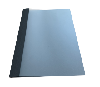 Ösenmappe, Leinenstruktur, 9 mm, Farbe schwarz, satinierte Folie, VPE= 100 St.