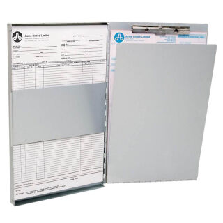 WESTCOTT Klemmbrett E-17004 00 DIN A4 silber Aluminium, 1 St.