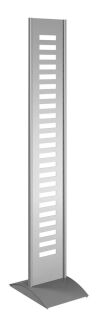 Kerkmann Prospektständer ohne Fächer tec art silber DIN A4, 1/3 DIN A4 31,0 x 42,0 x 167,0 cm, 1 St.
