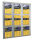 Kerkmann Wandprospekthalter Fokus alu DIN A4 9 Fächern 75,0 x 6,5 x 100,0 cm, 1 St.