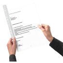 Expro Klemmschienen mit Abheftleiste transparent DIN A4...
