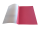 Ösenmappe, Leinenstruktur, 10 mm, Farbe rot, glasklare Folie, VPE= 100 St.