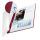 LEITZ Buchbindemappen rot Softcover für 71 - 105 Blatt DIN A4, 10 St.