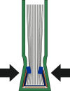 LEITZ Buchbindemappen schwarz Hardcover für 36 - 70 Blatt DIN A4, 10 St.