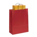 VP Papier-Tragetaschen Toptwist rot 32,0 x 42,0 cm, 50 St.