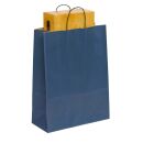 VP Papier-Tragetaschen Toptwist blau 32,0 x 42,0 cm, 50 St.
