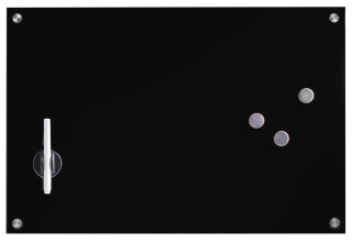 Zeller Glas-Magnettafel 60,0 x 40,0 cm schwarz