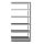 SCHULTE Anbau-Schwerlastregal 12635-B silber 100,0 x 30,0 x 200,0 cm