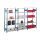 SCHULTE Schwerlastregal 12640-B silber 100,0 x 40,0 x 200,0 cm