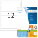 HERMA Etiketten 8628 weiß 97,0 x 42,3 mm, 10 Blatt