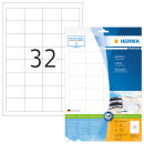 HERMA Etiketten 8643 weiß 48,3 x 33,8 mm, 10 Blatt