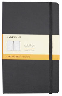 MOLESKINE Notizbuch Classic Collection fester Einband ca. DIN A5 liniert, schwarz Hardcover 240 Seiten, 1 St.