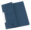 Einhakhefter Karton blau DIN A4, halber Deckel, 20 St.
