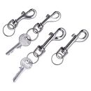 WEDO Karabinerhaken silber, 4 St.