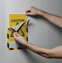 DURABLE Magnetrahmen DURAFRAME® MAGNETIC SECURITY A4 gelb A4, 5 St.