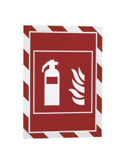DURABLE Magnetrahmen DURAFRAME® MAGNETIC SECURITY A4 rot A4, 5 St.