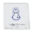 DURABLE Sichthüllen DIN A4 transparent genarbt 0,11...