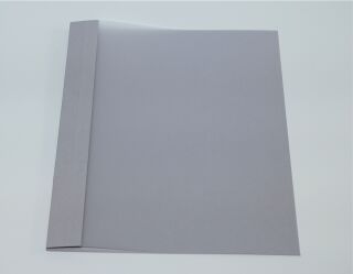Ösenmappe, Lederstruktur, 12 mm, Farbe grau, satinierte Folie, VPE= 100 St.
