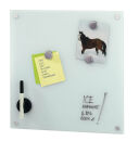 Zeller Glas-Magnettafel 40,0 x 40,0 cm weiß