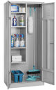 Gürkan Putzmittelschrank 104527 lichtgrau 4 Fachböden 80,0 x 50,0 x 180,0 cm, aufgebaut, 1 St.