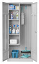 Gürkan Putzmittelschrank 104527 lichtgrau 4 Fachböden 80,0 x 50,0 x 180,0 cm, aufgebaut, 1 St.