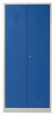 Gürkan Putzmittelschrank 104528 lichtgrau, enzianblau 4 Fachböden 80,0 x 50,0 x 180,0 cm, aufgebaut, 1 St.