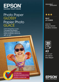 EPSON Fotopapier S042536 DIN A3 glänzend 200 g/qm 20 Blatt