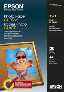EPSON Fotopapier S042535 DIN A3+ glänzend 200 g/qm 20 Blatt