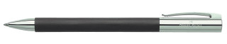 FABER-CASTELL Kugelschreiber AMBITION Edelharz  schwarz Schreibfarbe schwarz, 1 St.