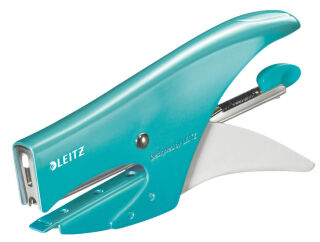 LEITZ Heftzange 5531 WOW eisblau-metallic, 1 St.