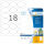 HERMA Etiketten 4358 weiß 63,5 x 42,3 mm, 25 Blatt