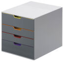 DURABLE Schubladenbox VARICOLOR®  dunkelgrau mit...