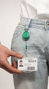 DURABLE Ausweishalter JOJO STYLE 832705, Clip, grün,...