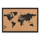 Zeller Pinnwand World 60,0 x 40,0 cm Kork braun