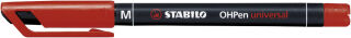 STABILO OHPen universal Folienstifte rot 1,0 mm permanent, 10 St.