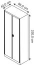 mauser Stahlschrank entero BF4/22 STG 9010/9010...