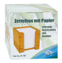 WEDO Zettelbox Bambus braun inkl. 900 Notizzettel, 1 St.