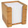 WEDO Zettelbox Bambus braun inkl. 900 Notizzettel, 1 St.