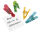 WEDO GLOSSY Magnete farbsortiert, Kunststoff 8,4 x 4,0 x 2,1 cm, 4 St.