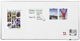 AKTION: Legamaster Whiteboard PREMIUM 240,0 x 120,0 cm weiß spezialbeschichteter Stahl + GRATIS 4 Boardmarker TZ 100 farbsortiert
