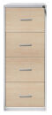 Gürkan Hängeregistraturschrank silber, ahorn 4...