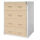 Gürkan Hängeregistraturschrank silber, ahorn 4 Schubladen 76,0 x 62,0 x 132,0 cm, 1 St.
