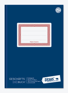Ursus Geschäftsbuch Ö-Geschäftsbuch DIN A5 liniert, blau Hardcover 192 Seiten