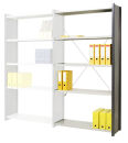 Manorga Anbau-Schwerlastregal EPSILON ADZ1010383SBBA014 anthrazit, lichtgrau 100,0 x 40,0 x 100,0 cm