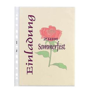 bene Prospekthüllen DIN A4 glasklar glatt 0,14 mm, 25 St.